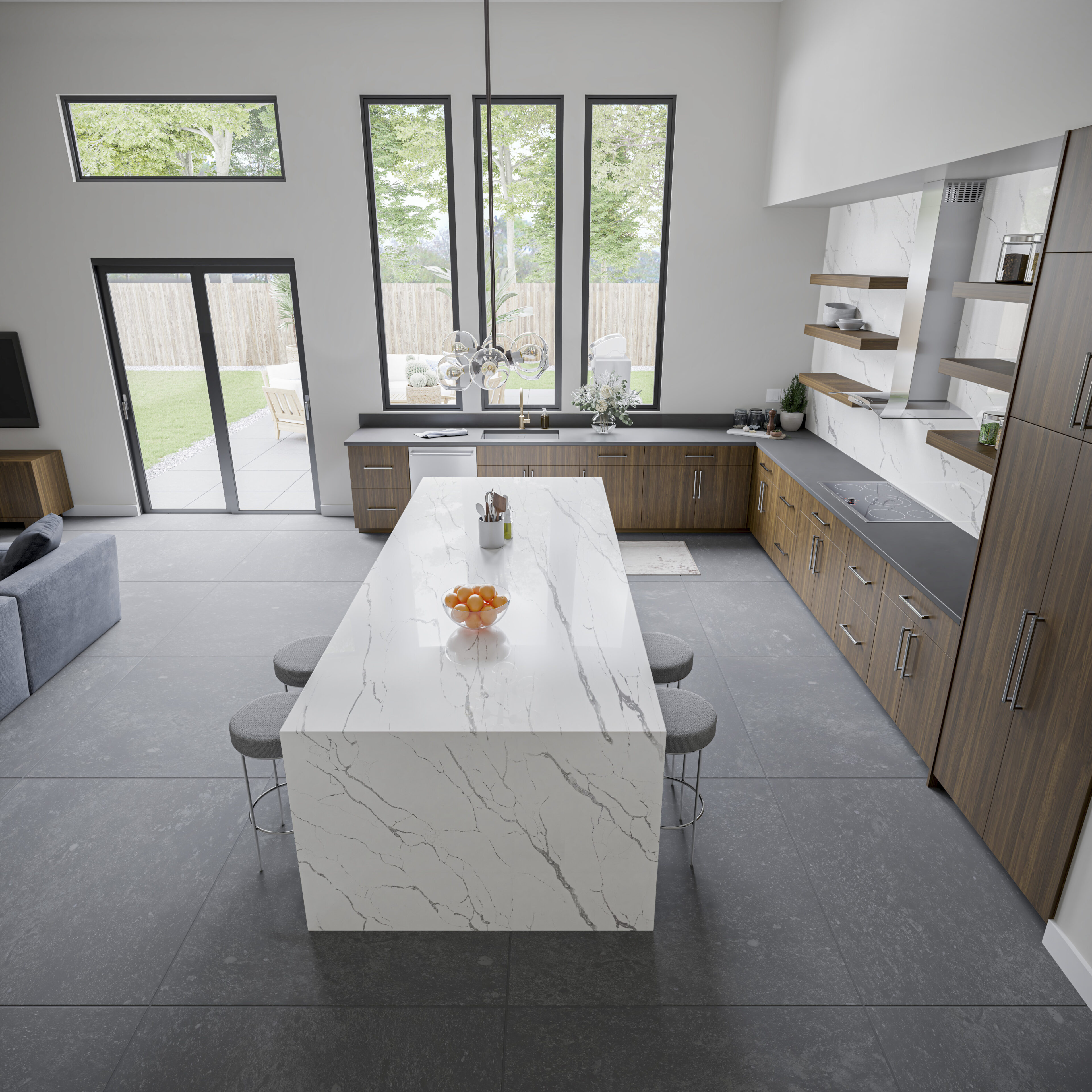 Lux Aurum adding Warmth and interest to a modern kitchen