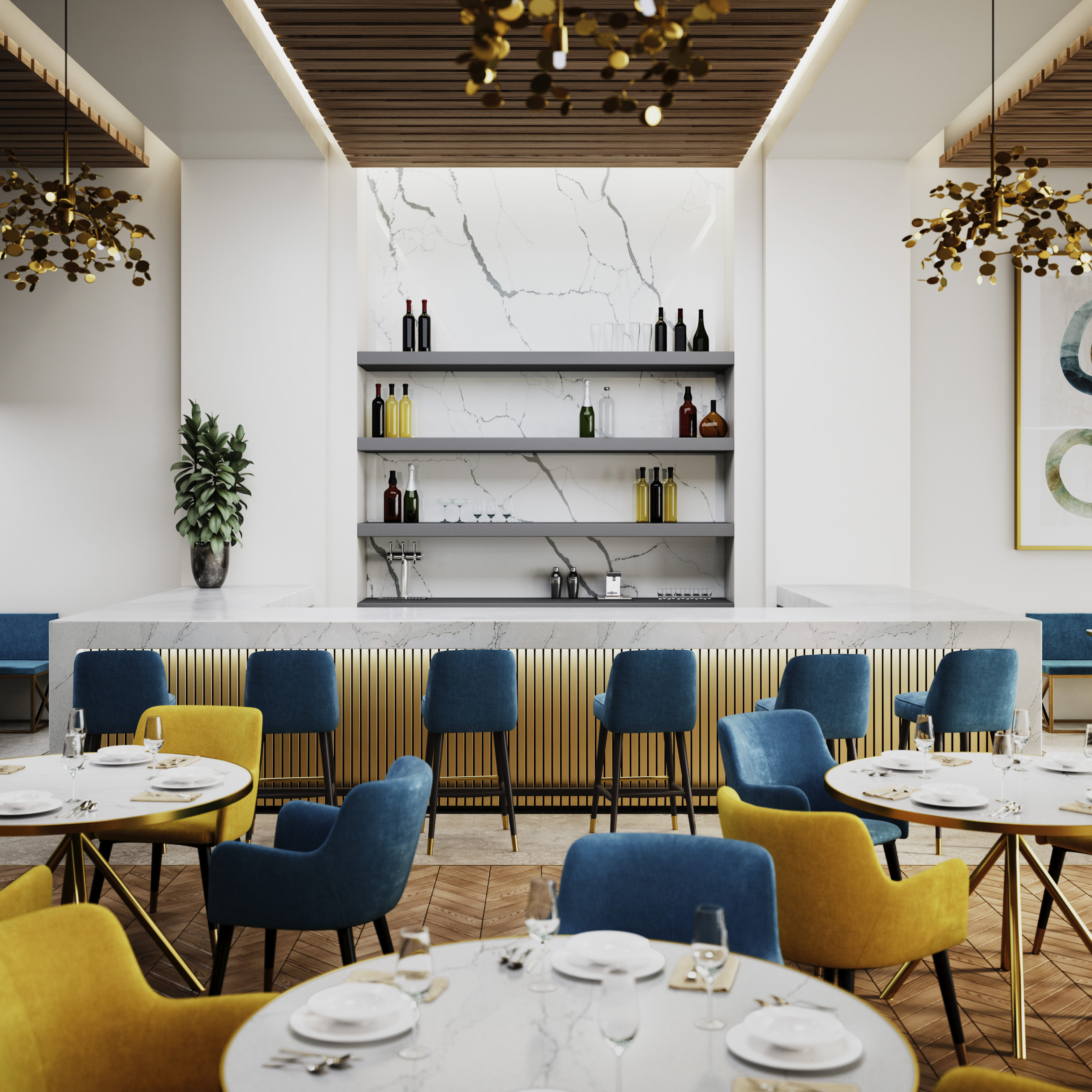 stella gold installed in commercial setting
