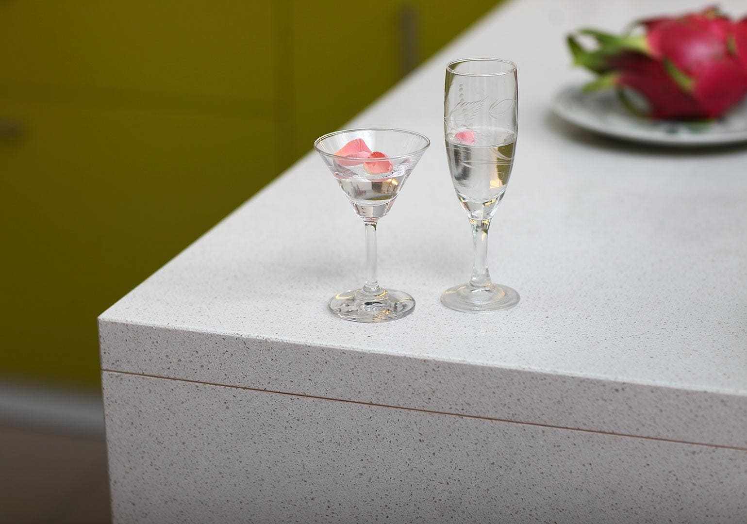 PentalQuartz Pearl White countertop