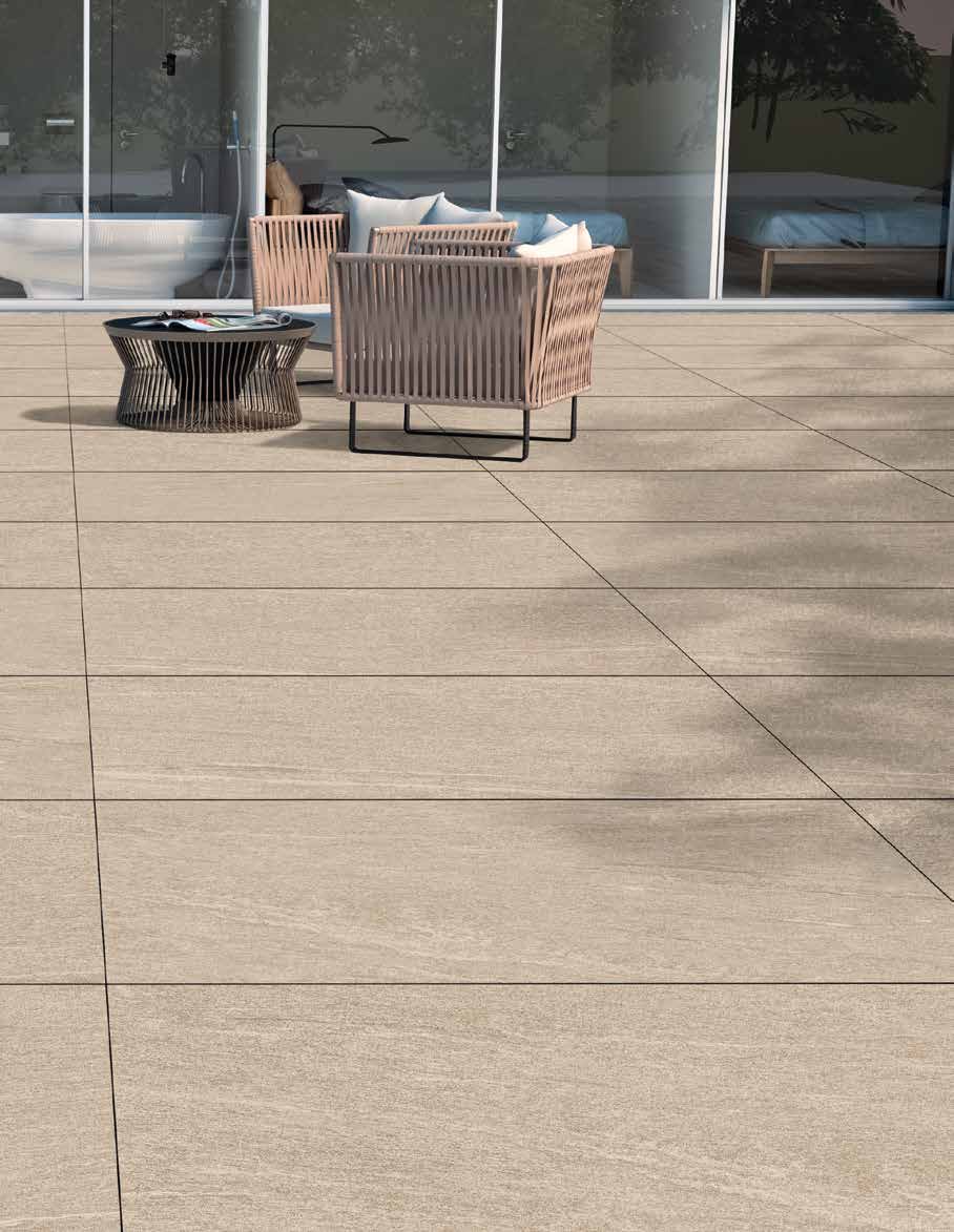 Major Sand Crest porcelain pavers featured in exterior design