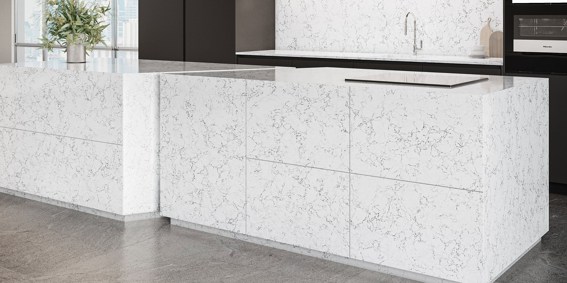 Metroquartz Olympus quartz countertop