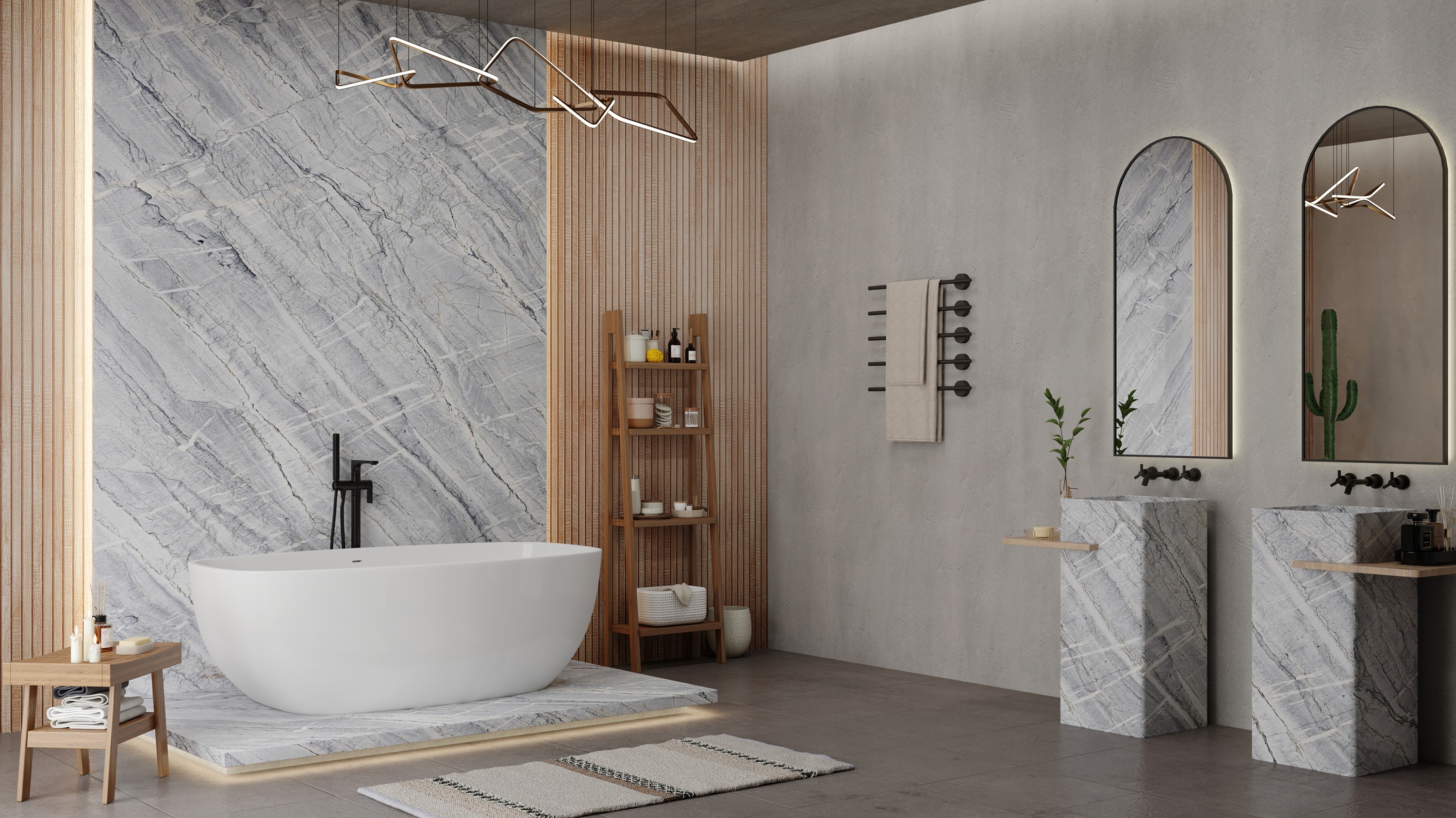 Beverly Blue Bathroom Quartzite
