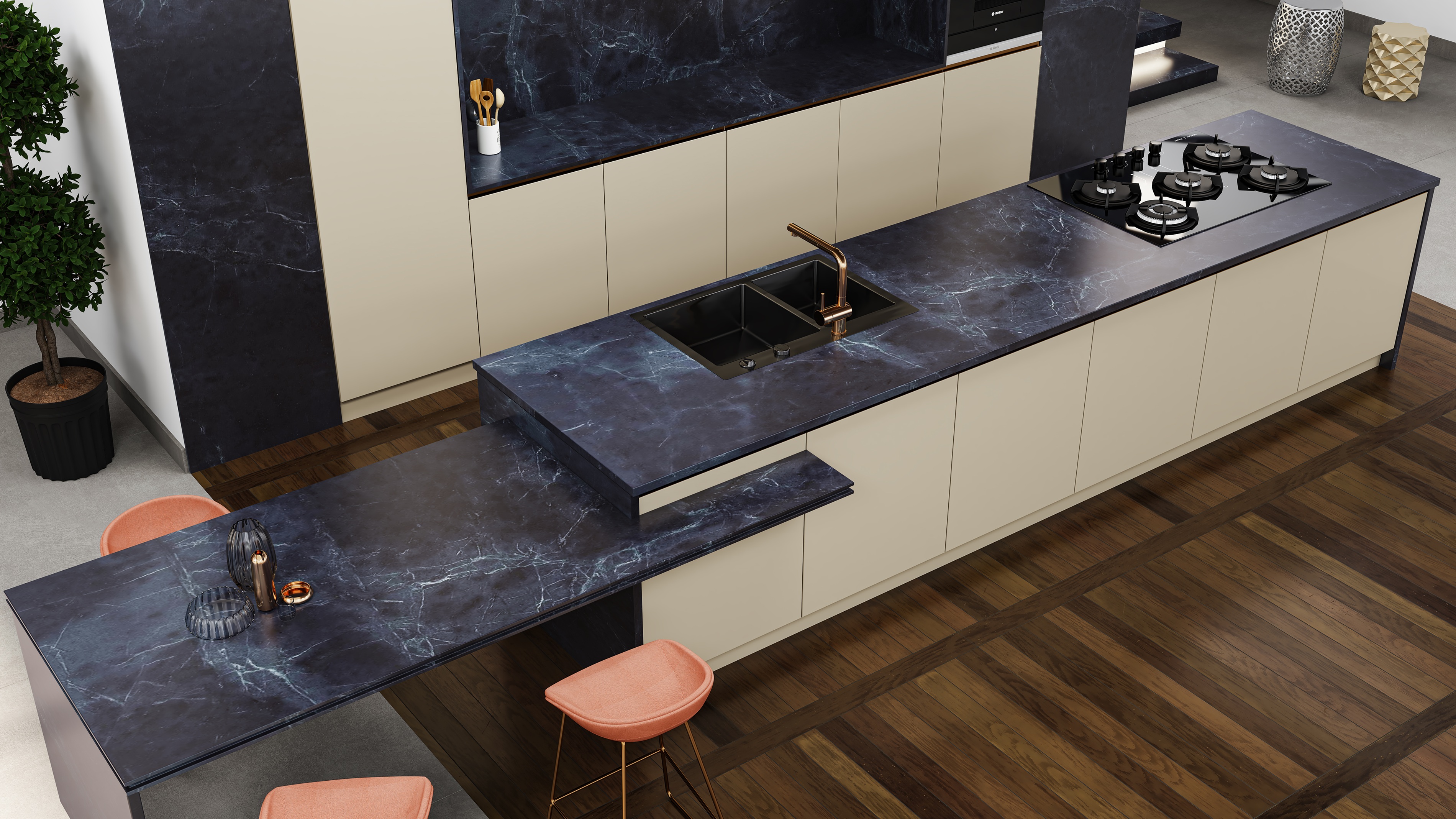 Saratoga Black slab