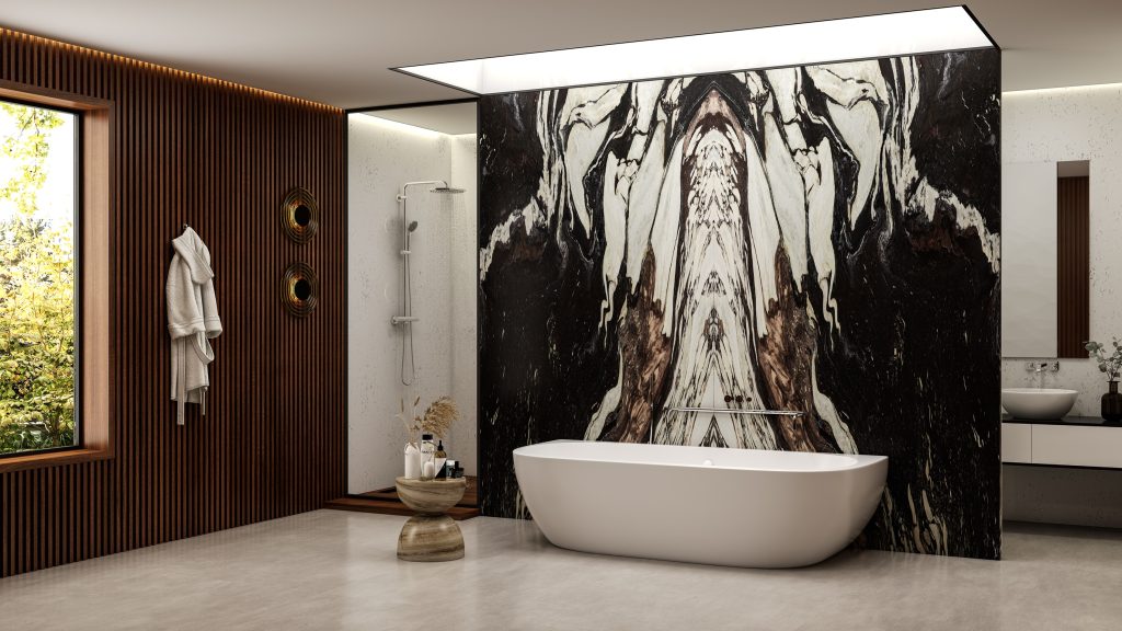 Featuring Calacatta Viola Extra Marble