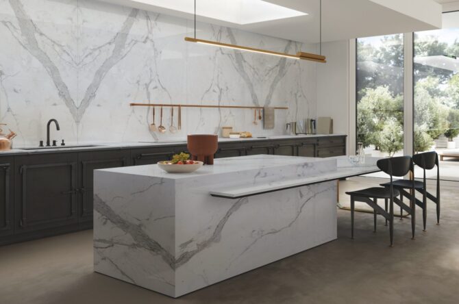 panoramic views and luxury surface finishes