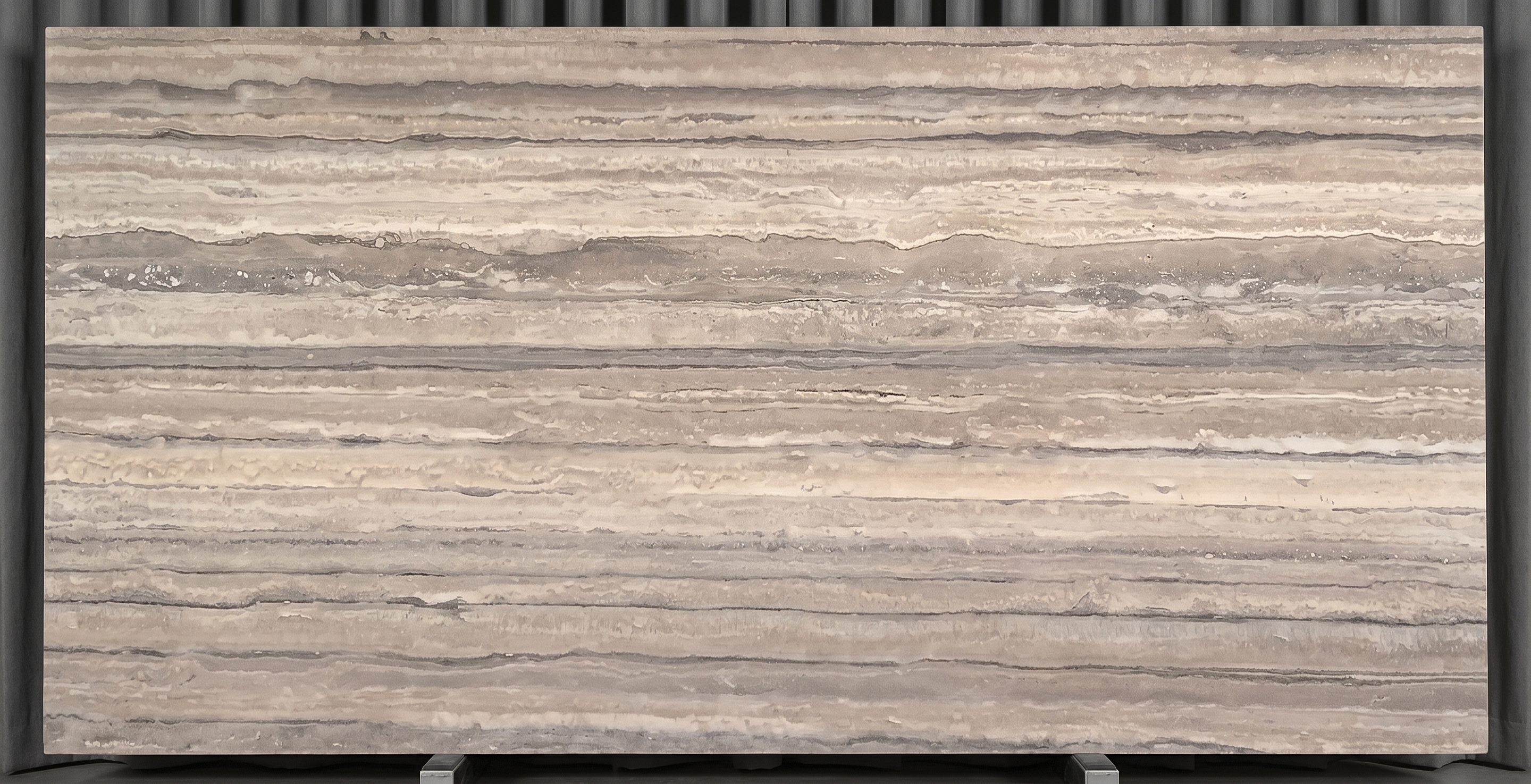 Silver Travertine slab